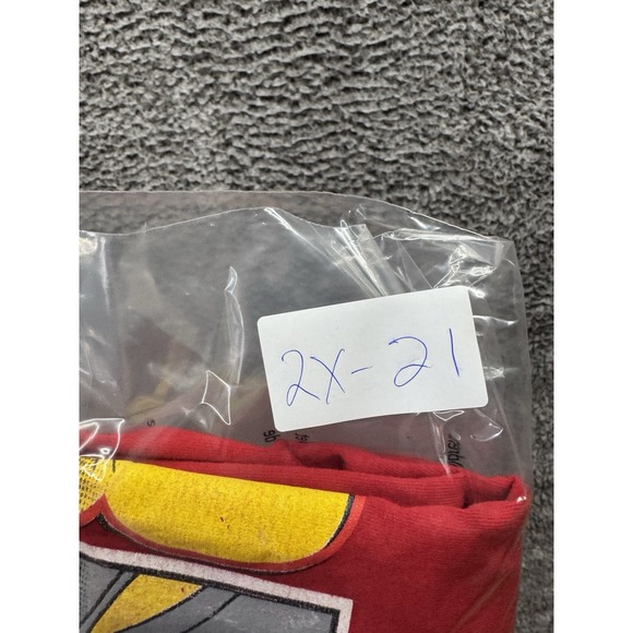 Vintage Bugs Bunny Ice History Double‎ Sided Red TShirt L-XL Mens - Picture 9 of 9